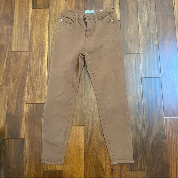 Judy Blue Jeans Slim Fit Caramel Brown 5/27 - Picture 1 of 5